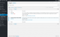 Page screenshot: Plugins &lsaquo; Test site &mdash; WordPress
