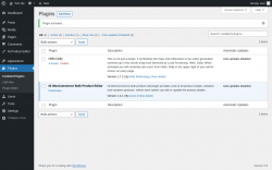 Page screenshot: Plugins &lsaquo; Test site &mdash; WordPress