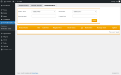 Page screenshot: Ni Product Editor &rarr; Ni Product Editor &rarr; Variation Product