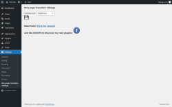 Page screenshot: Settings &rarr; Nice page transition settings