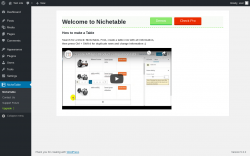 Page screenshot: NicheTable