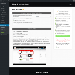 Page screenshot: NicheTable