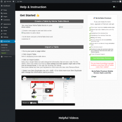 Page screenshot: NicheTable