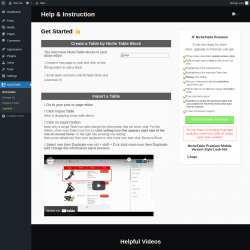 Page screenshot: NicheTable