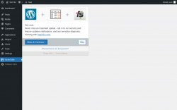 Page screenshot: nichetablewpwp ‹ Test site — WordPress