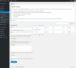 Page screenshot: Nimble Portfolio &rarr; Filters