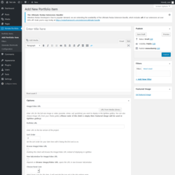 Page screenshot: Nimble Portfolio &rarr; Add Portfolio Item