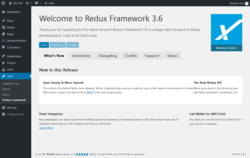 Page screenshot: Tools &rarr; Redux Framework