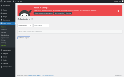 Page screenshot: Ninja Forms → Submissions