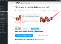 Page screenshot: Ninja Forms