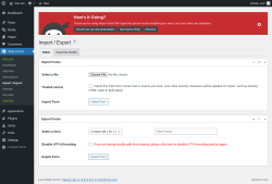 Page screenshot: Ninja Forms &rarr; Import / Export