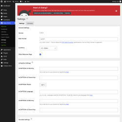 Page screenshot: Ninja Forms &rarr; Settings