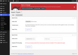Page screenshot: Ninja Forms &rarr; Import / Export