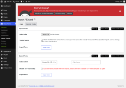 Page screenshot: Ninja Forms &rarr; Import / Export
