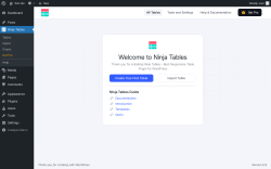 Page screenshot: Ninja Tables