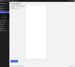 Page screenshot: Comments  &rarr; Sitewide blacklist