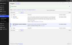 Page screenshot: Plugins &lsaquo; Test site &mdash; WordPress