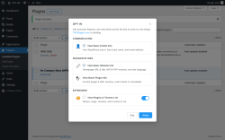 Page screenshot: Plugins &lsaquo; Test site &mdash; WordPress