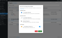 Page screenshot: Plugins &lsaquo; Test site &mdash; WordPress