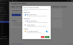 Page screenshot: Settings &rarr; No Category Base &rarr; 
					Help				