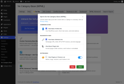 Page screenshot: Settings &rarr; No Category Base &rarr; 
					⭐ Go Pro				