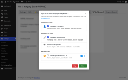 Page screenshot: Settings &rarr; No Category Base &rarr; 
					WPML Advanced				