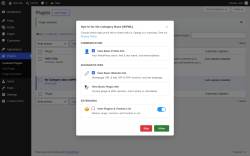 Page screenshot: Plugins &lsaquo; Test site &mdash; WordPress