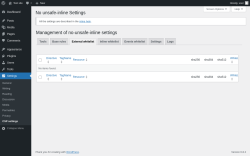 Page screenshot: Settings → CSP settings → 
						External whitelist