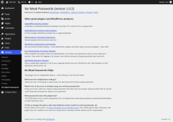 Page screenshot: Settings &rarr; No Weak Passwords