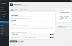 Page screenshot: Settings &rarr; N&ouml;bet&ccedil;i Noterler