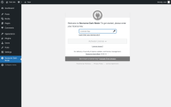 Page screenshot: Nocturne Dark Mode ‹ Test site — WordPress