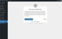 Page screenshot: Nocturne Dark Mode ‹ Test site — WordPress