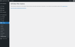 Page screenshot: Settings &rarr; Nofollow Filter