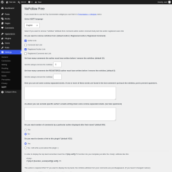 Page screenshot: Settings &rarr; NOFF