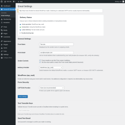 Page screenshot: Nonprofit Manager &rarr; Email Settings