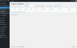 Page screenshot: Membership &rarr; Member List