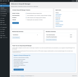 Page screenshot: Nonprofit Manager