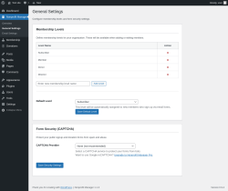 Page screenshot: Nonprofit Manager &rarr; General Settings