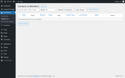 Page screenshot: Membership &rarr; Member List