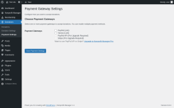 Page screenshot: Donations &rarr; Payment Settings
