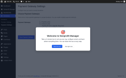 Page screenshot: Donations &rarr; Payment Settings