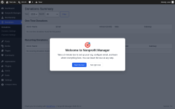 Page screenshot: Donations