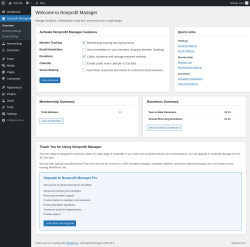 Page screenshot: Nonprofit Manager