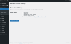 Page screenshot: Donations &rarr; Payment Settings