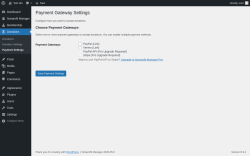 Page screenshot: Donations &rarr; Payment Settings