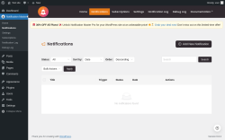 Page screenshot: Notification Master → Notifications