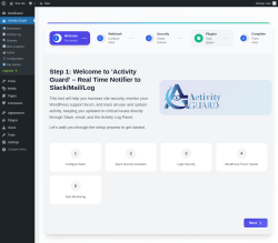 Page screenshot: Activity Guard