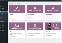 Page screenshot: Books &rarr; Extensions