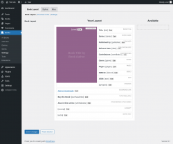 Page screenshot: Books &rarr; Settings