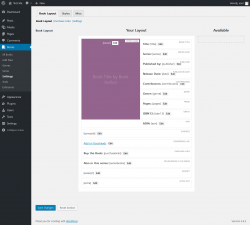 Page screenshot: Books &rarr; Settings
